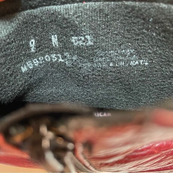 MUNRO beet red ankle boots 9 - Picture 5 of 6